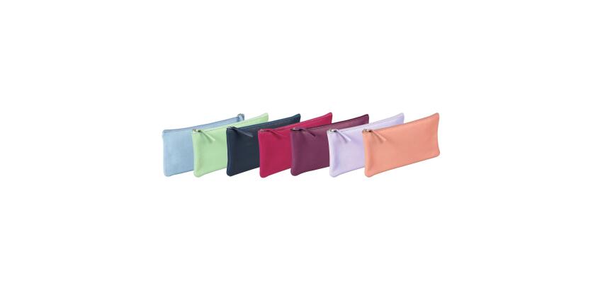 CUIR TEINTÉ Assorties Trousse plate 22x11 cm