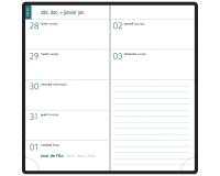 Recharge agenda de poche EasyTime 17 9 x 17 cm Janvier à Décembre 2027