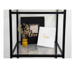 Fotoalbum 60 Seiten schwarz 29x32cm - Love schwarz - Schwarz