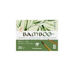 Bamboo, 1-seitig geleimter Block mit 20 Blatt Bambuspapier, A7, 250g