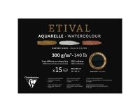 Etival Noir bloc collé 1 côté 15F 28x38cm 300g double grain