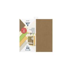 PLAIN PAPER, Pack of 5 sheets 210g/m2 in 30.5x30.5cm size - Assortment