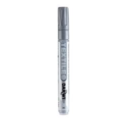 DARWI TEX OPAK, Textilmarker opak, Spitze 2mm, Inhalt 6ml, Silber - Silber