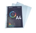 Bloc 50 pochettes perforées PP lisse Quick Doc - A4 - Cristal