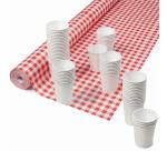 Papiertischdecke auf Rolle mit Damastprägung - 1,18x25m