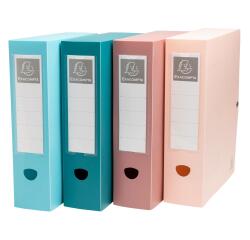 Skandi 80mm recycled PP snap back filing box - Assorted colours