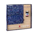 Le Mur des Je t'aime, Set de calligraphie 21x21 cm contenant une plume de verre, un flacon d'encre Rue de la Verrerie 10ml Jacques Herbin, un bloc de 60 feuilles de papier blanc 185g