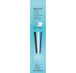 Canutillos para encuadernar Caja de 25 - Grosor: 12mm - Capacidad: 65-90