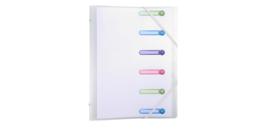 Multipart file ChromaLine 6 part PP A4 - Frosted