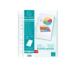 Packung mit 50 Prospekthüllen gelocht aus genarbtem PP 50µ, für Format DIN A4 - Kristall