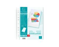 Sachet de 50 pochettes perforées polypropylène grainé 5/100e - A4 - Cristal