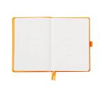Rhodiarama Goalbook rembordé rigide A5 240 pages dot papier blanc 90g - Orange
