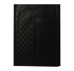 Protège-cahiers grain madras avec rabats marque-pages PVC 22/100ème 24x32 cm
