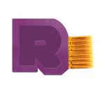 Rhodiarama porte-stylo autoadhésif 4x3 cm pour blocs carnets et agendas - Violet