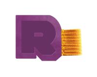 Rhodiarama porte-stylo autoadhésif 4x3 cm pour blocs carnets et agendas - Violet