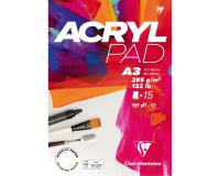 Acrylpad bloc collé 15F A3 285g