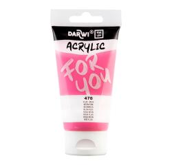 Darwi For You tube de peinture acrylique 75 ml - Rose fluo