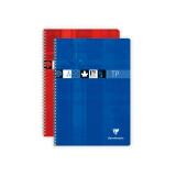 Cahier Travaux Pratiques reliure intégrale A4 80 pages grands carreaux 90 g + uni 125 g - Assortis
