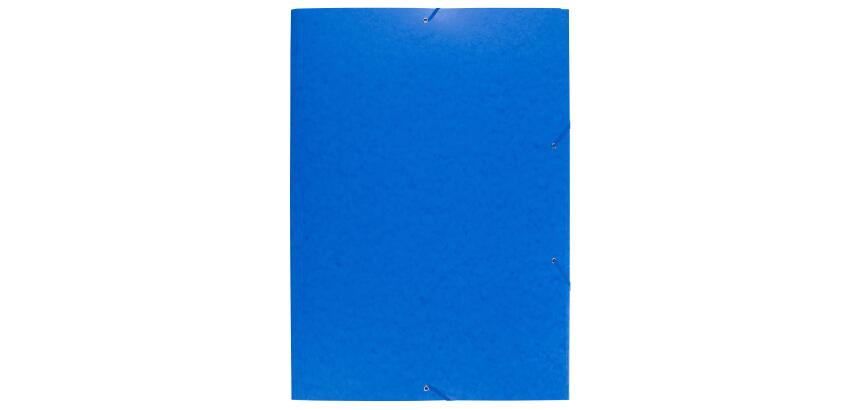 3-flap folder with elastic straps 600gsm hard glazed mottled pressboard - A2 size
