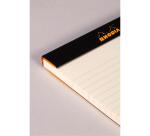 Bloc agrafé Rhodia le R N°11 7,2x10,5 cm 70 feuillets ligné 90g - Orange