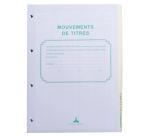 Nummerierte/perforierte Nachfüllpackung 58 weiße unifarbene Blätter, Papierstärke 90g, mit beschrifteten Umschlägen für Ordner, Titelbewegungen, Aktionärsverzeichnis - Format A4 - Andere
