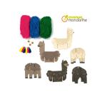 Boîte créative, Lamas en laine - Multicolore