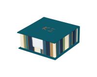 K3 blue, Bloc cube 11x4cm contenant 300 feuillets unis. - Multicolore