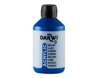 Darwi Flacon de 250 ml de Peinture Acrylique Universelle Brillante - Bleu outremer