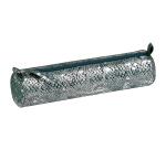 Celestial LEATHER Pencil case Ø5,5x22 cm Lazer green silver