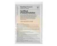 Etui de protection pour papiers voiture PVC lisse 20/100e - Cristal
