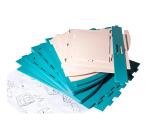Bureau-organizer The Organizer Skandi - pacifisch blauw / nude
