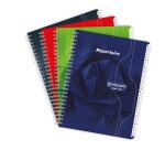 Clairefontaine Wirebound Indexed Notebook, Ligne 7000, Squared, 17x22cm, 90 Sheets, 70g - Assortment