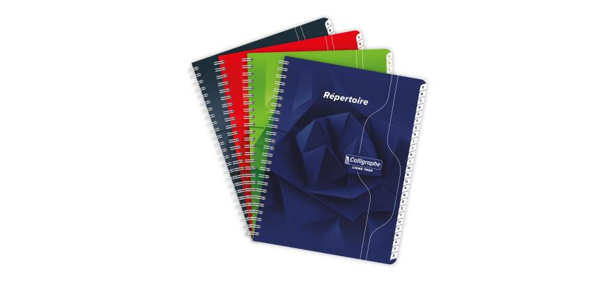 Répertoire reliure intégrale 7000 17x22 cm 180 pages petits carreaux 70 g - Assortis