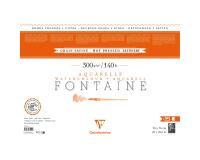 Fontaine paquet 4 bords frangés 25F 56x76cm 300g grain satiné