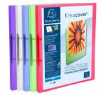 Classeur 2 anneaux plastifié Exacompta Kreacover® personnalisable A4 - Dos 2 cm couleurs assorties