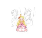 Graffy Puppet, Prince and Princess - Pink