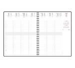Agenda de bureau Eurotime 27S spiralé Forever 21 x 27 cm Semainier Janvier à Décembre 2027 - Couleurs assorties