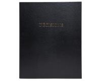 Reliure registre 32x26cm 4 anneaux avec recharges de 100 feuillets - Registre des décisions - Noir