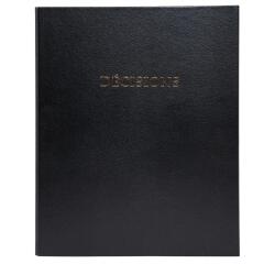 Reliure registre 32x26cm 4 anneaux avec recharges de 100 feuillets - Registre des décisions - Noir