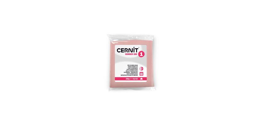 CERNIT - A Number one Polymer Clay Block - Baking Modelling Clay - Pink colour - 250 g block - CE0900250475C - Pink