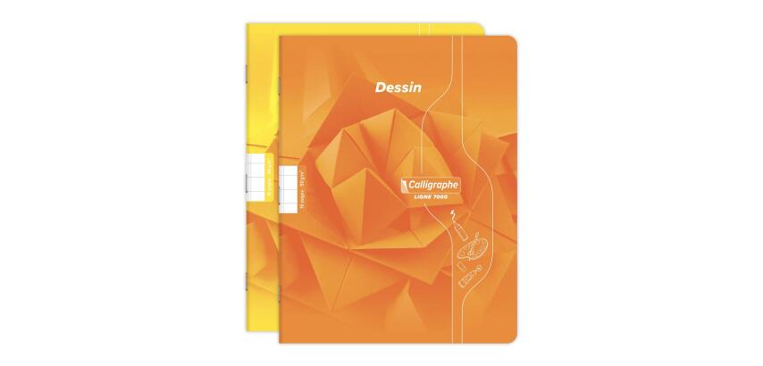 Notebook School drawing stapled 7000 17x22 cm 16 pages 10x10 90 g - Assorted
