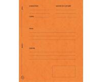 Paquet de 25 dossiers de plaidoirie Pour/Contre carte lustrée 25x32cm - Orange