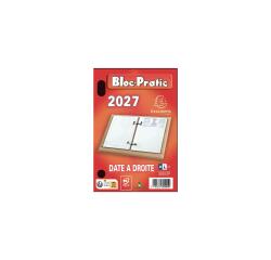 Bloc-pratic date à droite 8,2x12 cm par 10 - Rouge