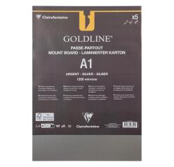 Goldline contrecollé pour passe-partout paquet 5F A1 1,25mm - Argent