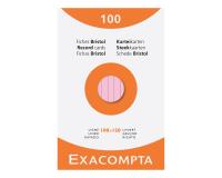 Karteikarten, liniert, nicht gelocht, 100x150mm, Packung mit 100 Stück - Farben sortiert