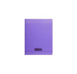 Cahier piqué 8000 POLYPRO 17x22 cm 32 pages grands carreaux 90 g - Violet