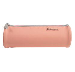 Pencil case round PU 4col ass Aquarel - Assorted colours
