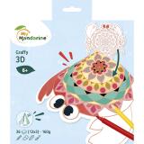 Graffy Pop Mandala 3D, Animaux marins - Bleu