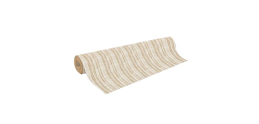 Kraft 70g, rl 50x0,70m Stries blanches - Blanc