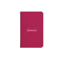Cahier piqué Rhodia Couleurs Prune 7,5x12 cm - Prune